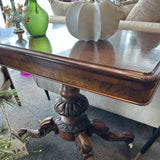 Antique Walnut Folding Top Card Table