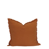Fringed Cotton Linen Cushion - 60cm