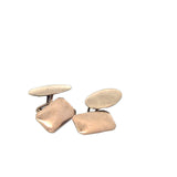 Antique Rose Gold Plain Cufflinks