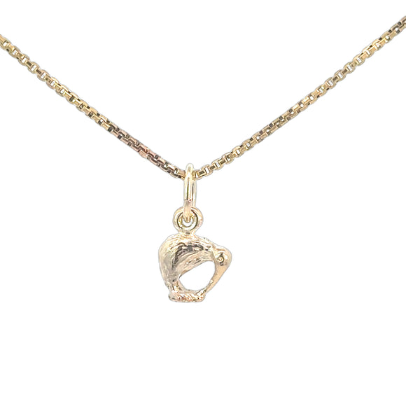 Small Kiwi Charm in 9ct Yellow Gold