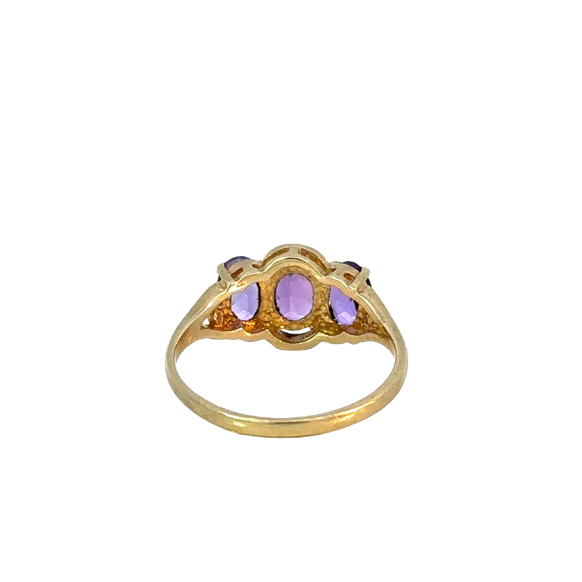 Vintage Amethyst Three Stone Ring – Jems of Remuera