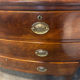Antique Georgian Mahogany Bowfront Three Drawer Chest