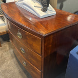 Antique Georgian Mahogany Bowfront Three Drawer Chest