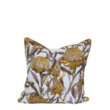 Floral Cotton Linen Cushion - 600x600