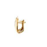 Italian Oval Disc Earrings on Clip Post