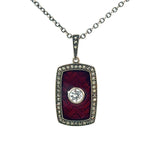 Enamel Art Deco Style Necklace