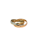Tri Gold Trinity  Ring