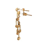 Italian Drop Oblong and Dot Earrings