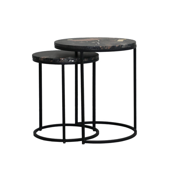 Marble Nesting Side Tables - Set of 2