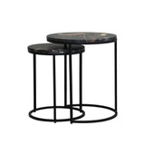 Marble Nesting Side Tables - Set of 2