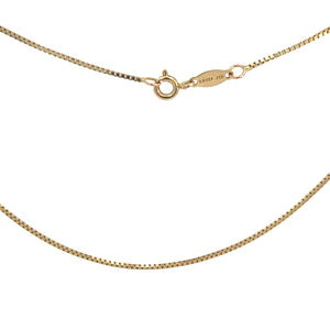 Box Chain Necklace in 18ct Yellow Gold - 51cm