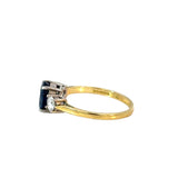 Oval Sapphire Diamond Ring