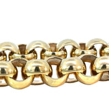 Heavy Round Belcher Link Necklace in 9ct Yellow Gold