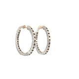 Lab Grown Diamond Hoop Earrings - 2.0 carats