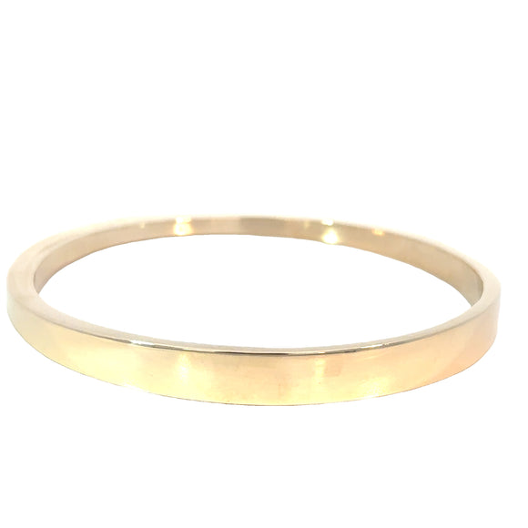 Bespoke Angled Solid Gold Bangle