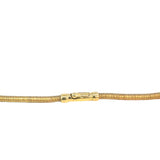 Bespoke Woven Snake Necklace in 18ct Yellow Gold
