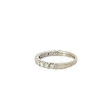 Scallop Set Diamond Half Eternity Ring in 14ct White Gold
