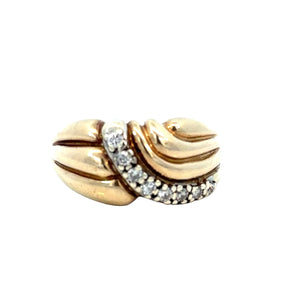 Diamond Swirl Dress Ring