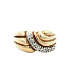 Diamond Swirl Dress Ring