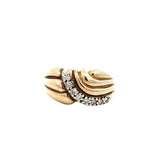 Diamond Swirl Dress Ring