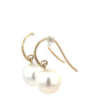 South Sea White Pearl Drop Earrings