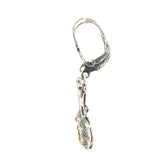 Antique-Style Drop Citrine Earrings