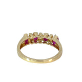 Ruby Diamond Bridge Ring