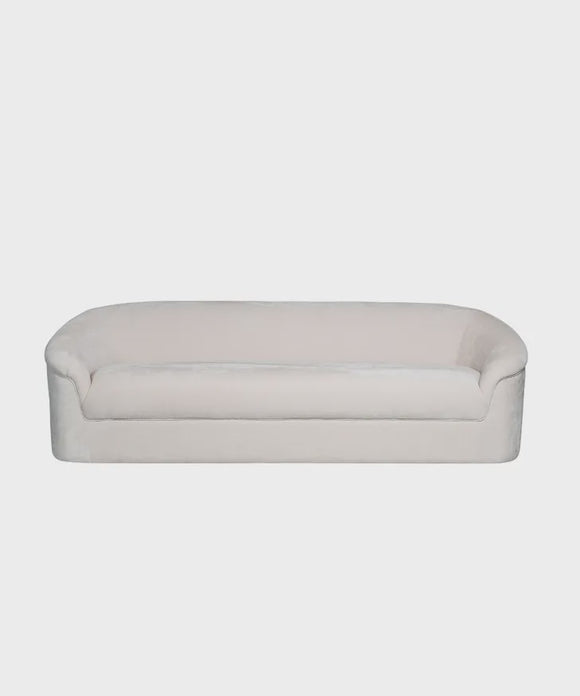 Ivory Curved Sofa