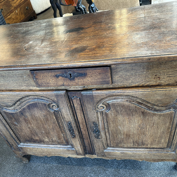 Antique Continental Oak Small Sideboard