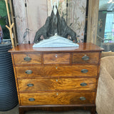Antique Regency Flame Mahogany Chest