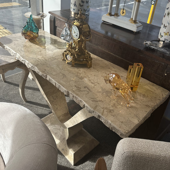 Designer Marble Top Console