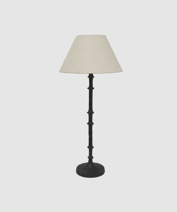Hammered Table Lamp with Shade - Green