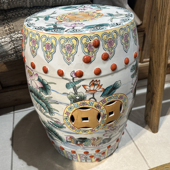 Porcelain Barrell Stool