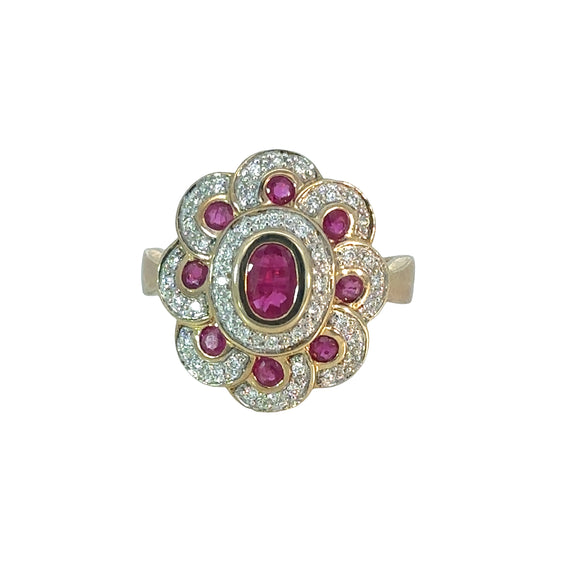 Ruby Diamond Dress Ring