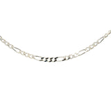 Figaro Link Necklace in Sterling Silver - 50cm