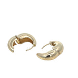 Crescent Shaped Huggie Earrings in 9ct Yellow Gold