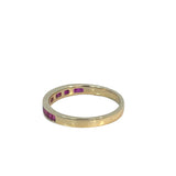 Baguette Ruby Stacker Ring in 9ct Yellow Gold