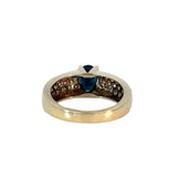 Oval Sapphire Pave Diamond Ring