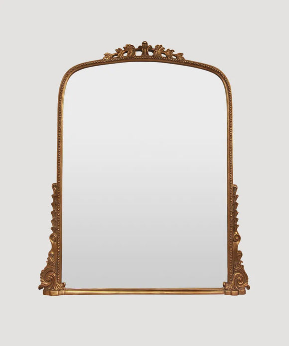 Antiqued Style Mantle Mirror - Large