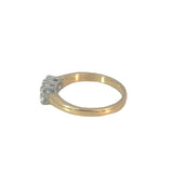 Three Stone Diamond Ring in 18ct Yellow Gold - 0.36 carats