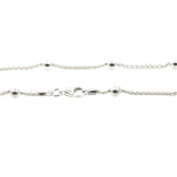 Italian Wheat and Bead Chain Necklace