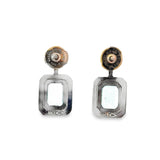 Aquamarine Diamond Earrings in 18ct White Gold