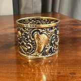 Gilded Silver Napkin Ring - Cherubs