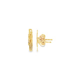 Diamond Double Starburst Earrings set in 18ct Yellow Gold