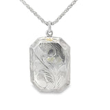 Vintage Octagonal Sterling Silver Locket