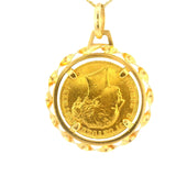 Full Sovereign Coin in a 18ct Yellow Gold Mount Pendant