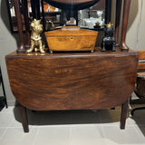 Antique Georgian D End Dropside Table