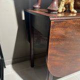 Antique Georgian D End Dropside Table