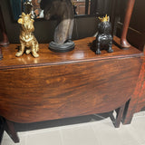 Antique Georgian D End Dropside Table