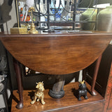 Antique Drop Side Table in Mahogany